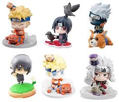 Oiva Set Of 6 Pieces Naruto Shippuden Mini Figure Collectible Model Second Edition Brinquedos
