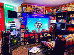 Comfortable sofas, food and drink stations and game tables or consoles coexist to create an inviting space. Best Gaming Room Ideas 2021 How To Build One Gameseverytime In 2021 Retro Games Room Video Game Room Design Game Room Family