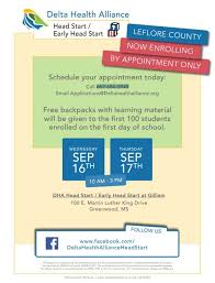 Early head start serves pregnant women and families with children under age 3. Head Start Early Head Start Enrollment Greenwood Delta Health Alliance