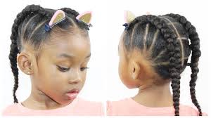 Ponytail Cornrow Hairstyles For Little Girls Natural Hairstyle Youtube Girls Natural Hairstyles Little Girls Natural Hairstyles Natural Hair Styles