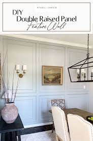 The last but not best combination of wall and trim color is between beige or white wall and bold pastel trim. Diy Double Raised Panel Wall Moulding Wall Molding Living Room Accent Walls In Living Room Dining Room Accents