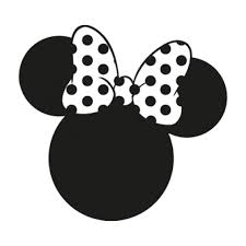 Black And White Mouse Logo Logo Minnie Mouse Disney Silhouettes Mouse Silhouette Disney Logo
