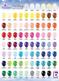 Balloon A Tic A Balloony Company Color Charts