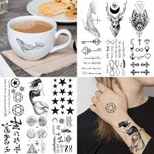 Design tattoos, tatoeages ontwerpen, tattoo as, tatoo shops, tattoo letters, tribal, maori, bloemen. Buy Vantaty 66 Sheets 3d Small Black Temporary Tattoos For Women Men Waterproof Fake Tattoo Stickers For Face Neck Arm Children Tattoo Temporary Flower Birds Star Realistic Tatoo Kits For Boy Girls