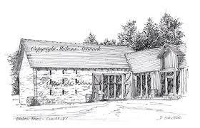 It was important to be aware of the perspective drawing of these ruins to accurately create the proportions of their receding forms (click on the flip icon to view). Bridal Barn Claverley Shropshire As A Pen And Pencil Drawing As A Signed And Mounted Print