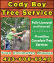 Providing Complete Tree Services, Cody Boy Tree Service