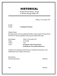 5 contoh surat undangan yang baik dan benar. Surat Undangan Rapat Karang Tarunadoc