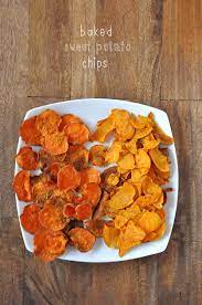 Baked Sweet Potato Chips Recipe Sweet Potato Chips Baked Sweet Potato Chips Potato Chips