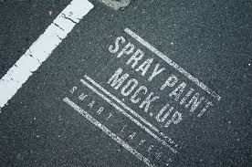 Free Spray Paint Road Marketing Mockup Free Mockup Mockup Free Psd Free Mockup Business Card Mock Up