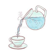 Download, print, and cut out template. Transparent Glass Kettle Full Hot Clear Blue Water With Bubbles Pour In Cup With Saucer Vector Sketch Line Illustration Stock Vector Illustration Of Container Object 168241742