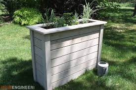 32l x 7.5w x 8d water reservoir capacity is approximately 3 gallons (11 liters) includes 3 wall mount brackets with a black powder coated finish Tall Privacy Planter Free Diy Plans Rogue Engineer