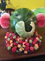 Elephant Baby Shower Fruit Tray Baby Shower Fruit Zoo Baby Shower Baby Shower Elephants Girl