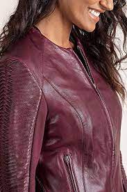 Valerie Lambskin Leather Moto Jacket At Amazon Women S Coats Shop Chaqueta De Piel Chaqueta De Cuero Moda Femenina