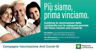 Tornando alla lombardia, aumenta il numero delle adesioni sul portale vaccinazionicovid.servizirl.it. Vaccinazioni Anti Covid 19