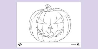 These will keep the kids busy for a while and get them practicing their leters of the alphabet! Easy Halloween Colouring Page For Eyfs Ks1 Pumpkin