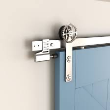 Binaire kit pour porte coulissante cm 200 kg.120 fixation latérale avec. Kit Porte Coulissante Bois Stratford Ac030109 Design Mat