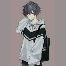 Grey Hoodie Black Bag Hair Anime Sketch Purple Background Anime Drawings Boy Cute Anime Guys Cute Anime Boy Find the best anime hoodies and more of your favorite pop culture inspired merchandise at hot topic today!