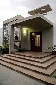 Concrete Fusion Facade House House Entrance Entrance Design