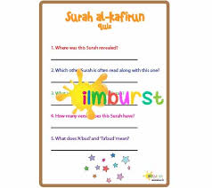 It has six verses as follows: Surah Al Kafirun Quiz Ilmburst