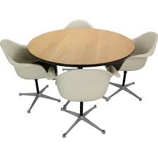 Are you interested in kitchen table with rolling chairs? Vintage Dining Set 4 Swivel Chairs Table By Charles Eames For Herman Miller Design Market