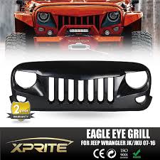 Eagle Eye Grill : Xprite Front Matte Black Eagle Eye Grille Grid Grill for  Jeep Wrangler Rubicon Sahara Sport Jk 2007-2017 : Amazon.in: Garden &  Outdoors
