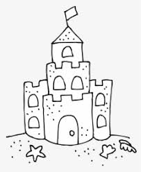 Sand bucket coloring for kids. Sandcastle Coloring Page Illustration Hd Png Download Transparent Png Image Pngitem