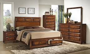 Roundhill Furniture Oakland 139 Antique Oak Finish Wood Bed Room Set Queen Storage Bed Dresser Mirror Nig Bedroom Sets Wood Beds Bedroom Furniture Sets