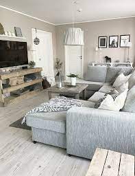 Nice Grey Neutral Colors Farm House Living Room Home Living Room Livingroom Layout