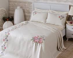 Cross Stitch Mattress Cover Models Samples Ideas Check More At Https Photoschair Icu Sprei Sulaman Tekstil