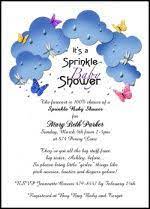 Sprinkle Shower Invitations For 2nd 3rd 4th Baby Party Baby Shower Party Invitations Baby Shower Wording Baby Invitations