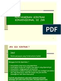 Full pentad kontrak perolehan kerajaan by kartini dd071116. Pentadbiran Kontrak Konvensional