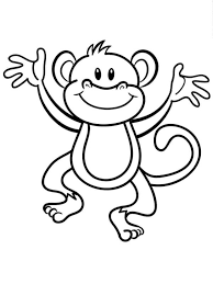 They can be printed for free for personal use. Colouring Page Happy Monkey Coloringpage Ca