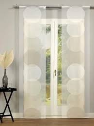 Flachenvorhang Dots 6236527 070 60x245cm Weiss Beige Moderne Wohnzimmer Vorhange Vorhange Flachenvorhang