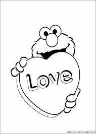 With coloringonly, you can download, print and color all elmo coloring sheet for free. Elmo Love Coloring Page Elmo Coloring Pages Love Coloring Pages Valentine Coloring Pages