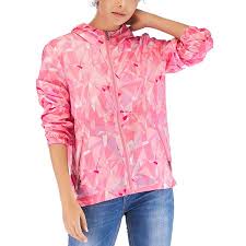 Womens Waterproof Raincoat Packable Hoodie Zip Up Jackets Colorblock Long Sleeve Sweatshirt Top Athletic Coat Jacket Outwear