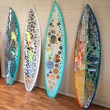 Instagram Photo By Glassd Mirror Mosaic Artwork Apr 24 2015 At 1 23am Utc Surf Decor Surfboard Decor Surfboard Design