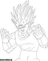 The teenager was no less enthusiastic when watching a cartoon on this one. Download Dragon Ball Z Majin Vegeta Coloring Pages Printable Majin Vegeta Coloring Page Png Image With No Background Pngkey Com