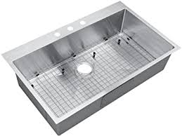 Shop all top brands & styles. Starstar 36 Inch Top Mount Drop In Stainless Steel Single Bowl Kitchen Sink 16 Gauge With Accessories Amazon Com