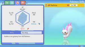 Pokemon Brilliant Diamond Shining Pearl BDSP - Shiny 6IV Max EV Pachirisu |  eBay