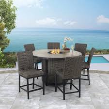 50 diy fire pit design ideas, bright the dark and fire the bored | advantages & how to build it. Agio Park Falls 7 Piece Fire High Dining Set Costco