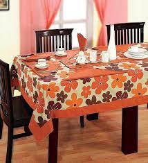 I ordered in two sizes for different sized event tables. Buy Floral Pattern Orange Cotton 60x60 Inch Table Cloth By Swayam Online Table Cloths Table Cloths Furnishings Pepperfry Product Table Cloth Tablecloths For Sale Patterns Orange