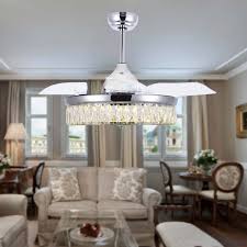 Shop Midcentury Retractable Ceiling Fan Fandelier Fan And Light Combo Remote 42 Inches On Sale Overstock 28174114