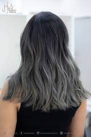 The smoky purple grey will instantly modernize your basic bob. Ash Grey Hair Color Ash Hair Color Grey Ombre Hair Ash Gray Hair Color