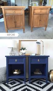 Use Two Upcylced Night Stands Instead Of A Console Table In Entryway In 2020 Furniture Makeover Refurbished Furniture Furniture Makeover Diy