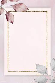 gold frame with foliage pattern on marble textured background vector premium image flower background wallpaper gold wallpaper background floral border design