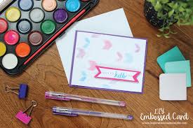 Today, i'm going to expand on that process a bit, and show you how easy it can be to create watercolor. Diy Watercolor Embossed Greeting Card Inspiration Made Simple