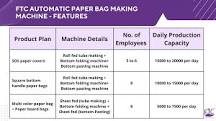 Low-Cost Fully Automatic Paper Bag Making Machine in India