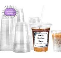 Amazon.com: Clear Plastic Cups With Customized stickers With ...