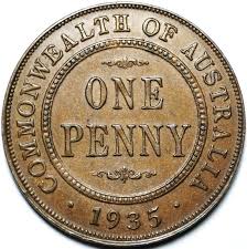 1935 australian penny tdk apdc resource website