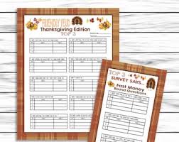 The spruce / chloe giroux it's that time of year when families celebrate the end of the harvest season by. Thanksgiving Trivia Etsy